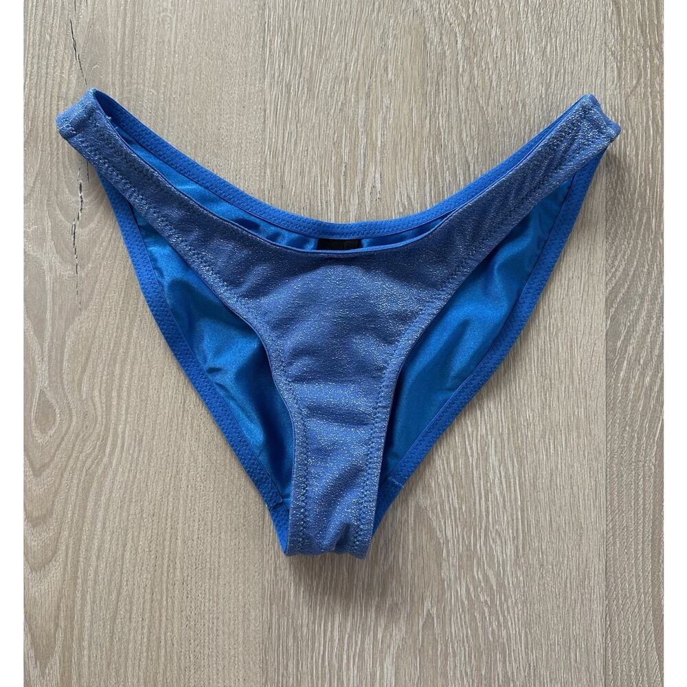 TRIANGL Swimwear Mica Bikini Bottoms In Marina Sparkle